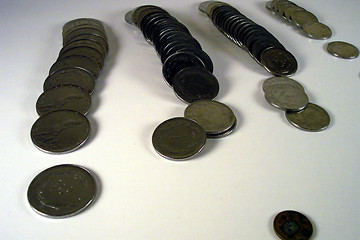 Image showing spread coins