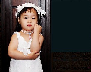 Image showing Cute Asian toddler