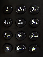 Image showing black telephone