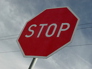 Image showing stop