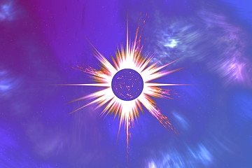 Image showing abstract background with star