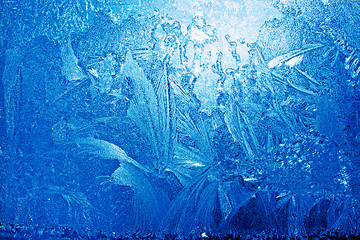 Image showing Frozen window glass