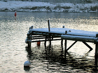 Image showing Wintertime in Langesund