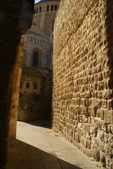 Image showing A street in the old city jerusalem