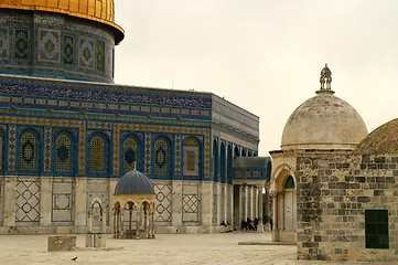 Image showing jerusalem old city - dome of the rock