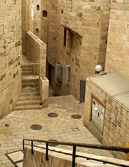 Image showing A street in the old city jerusalem