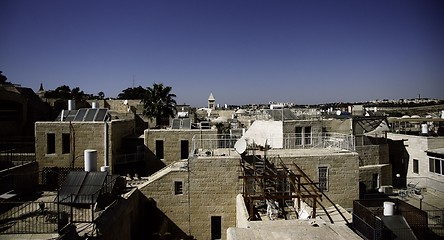 Image showing Jerusalem street travel on holy land