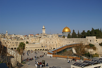 Image showing jerusalem old city - dome of the rock