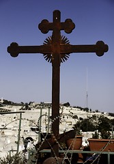 Image showing Jerusalem street travel on holy land