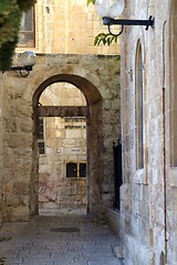 Image showing A street in the old city jerusalem