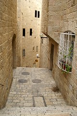 Image showing A street in the old city jerusalem