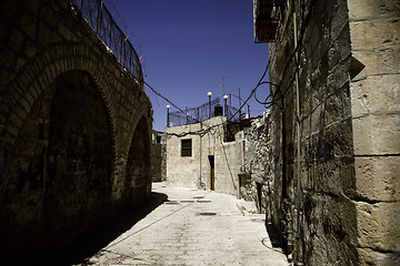 Image showing Jerusalem street travel on holy land