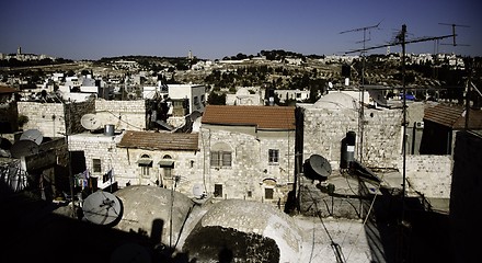 Image showing Jerusalem street travel on holy land