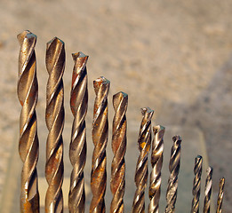 Image showing Drill bits