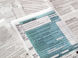 Image showing Tax forms