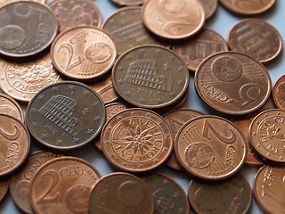 Image showing Euro coins