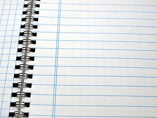 Image showing Blank notebook page