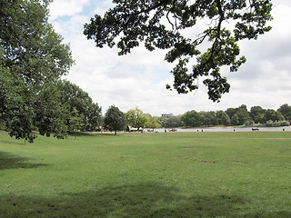 Image showing Serpentine lake, London