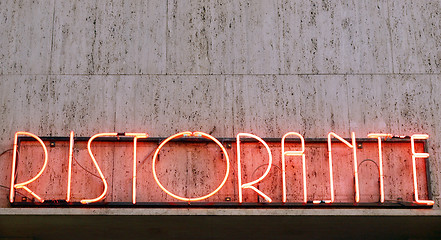 Image showing Restaurant sign