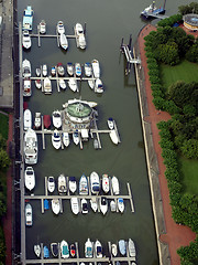 Image showing Boats in harbour