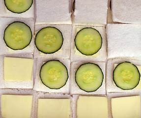 Image showing Cucumber sandwich