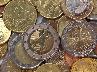 Image showing Euro coins