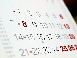 Image showing Calendar