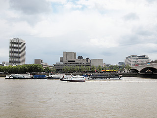 Image showing River Thames South Bank, London