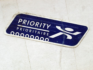 Image showing Priority