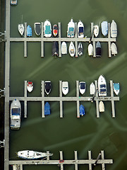 Image showing Boats in harbour