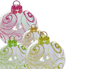 Image showing Christmas baubles