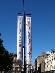 Image showing Pope banners