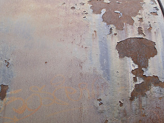 Image showing Rusted steel