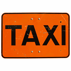 Image showing Taxi sign isolated 