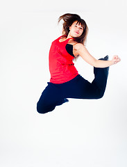 Image showing Young dancing girl