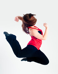 Image showing Dancing girl in jump