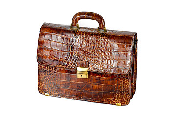 Image showing brown expensive briefcase