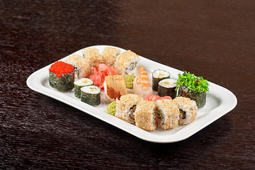 Image showing sushi set