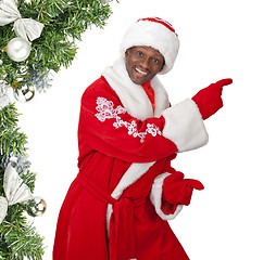 Image showing black santa