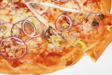 Image showing vegetable pizza