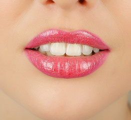 Image showing lips closeup