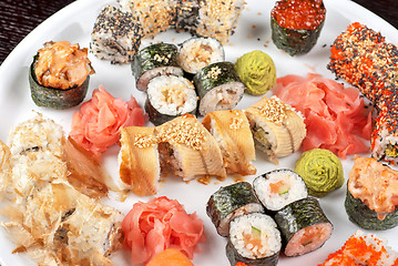 Image showing sushi set