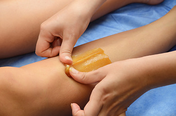 Image showing sugaring epilation