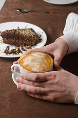 Image showing latte coffe