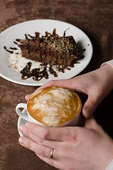 Image showing latte coffe