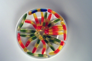 Image showing jelly worm wheel