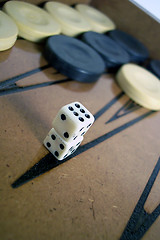 Image showing dice of backgammon