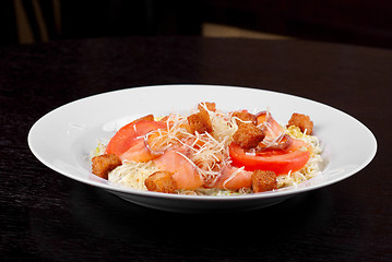 Image showing smoked salmon filet salad