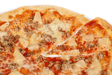 Image showing Hawaiian pizza