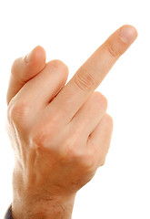 Image showing middle finger